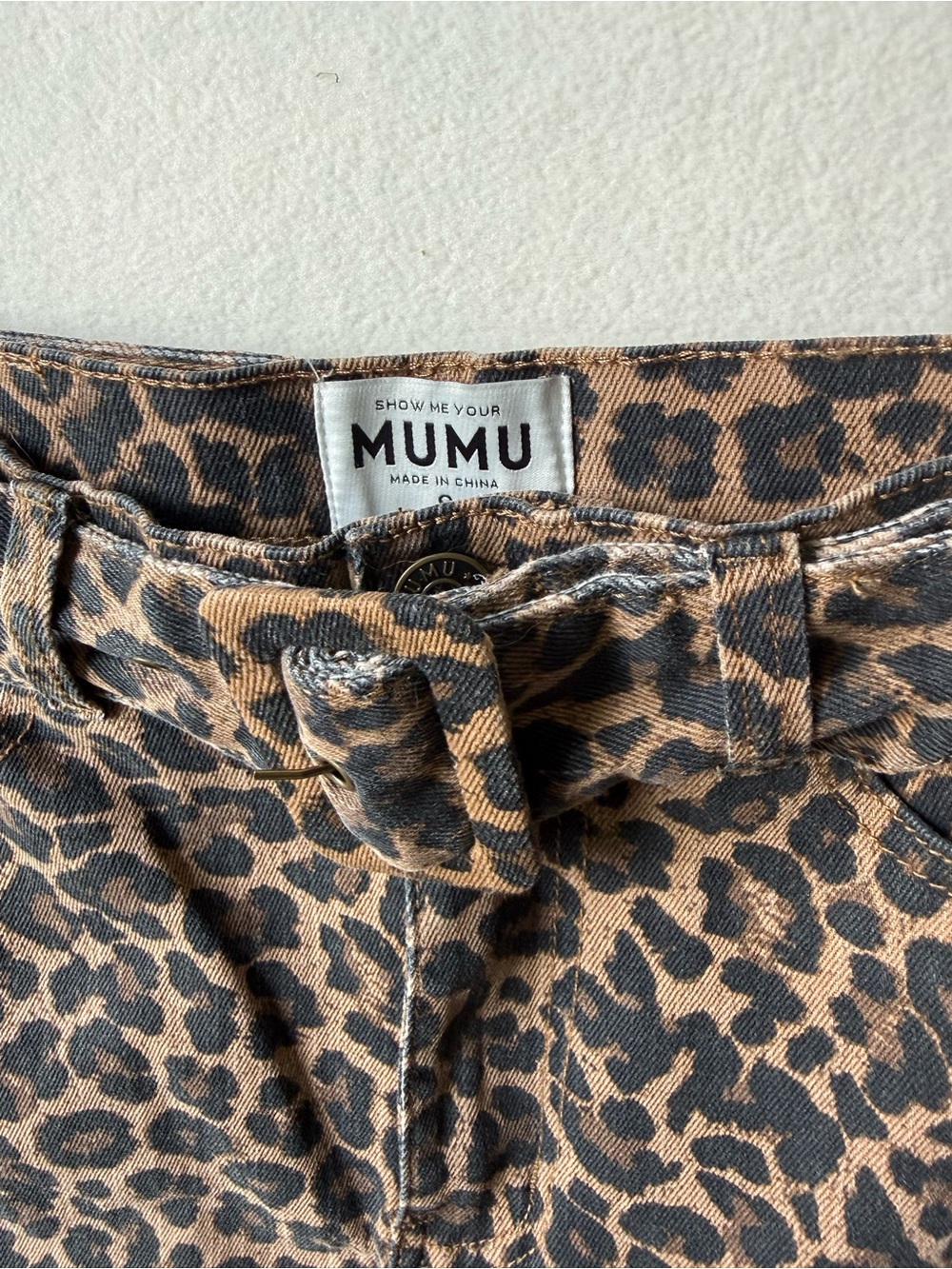 Show Me Your MuMu Tyra Belted Zip Skirt Small - Picture 4 of 7